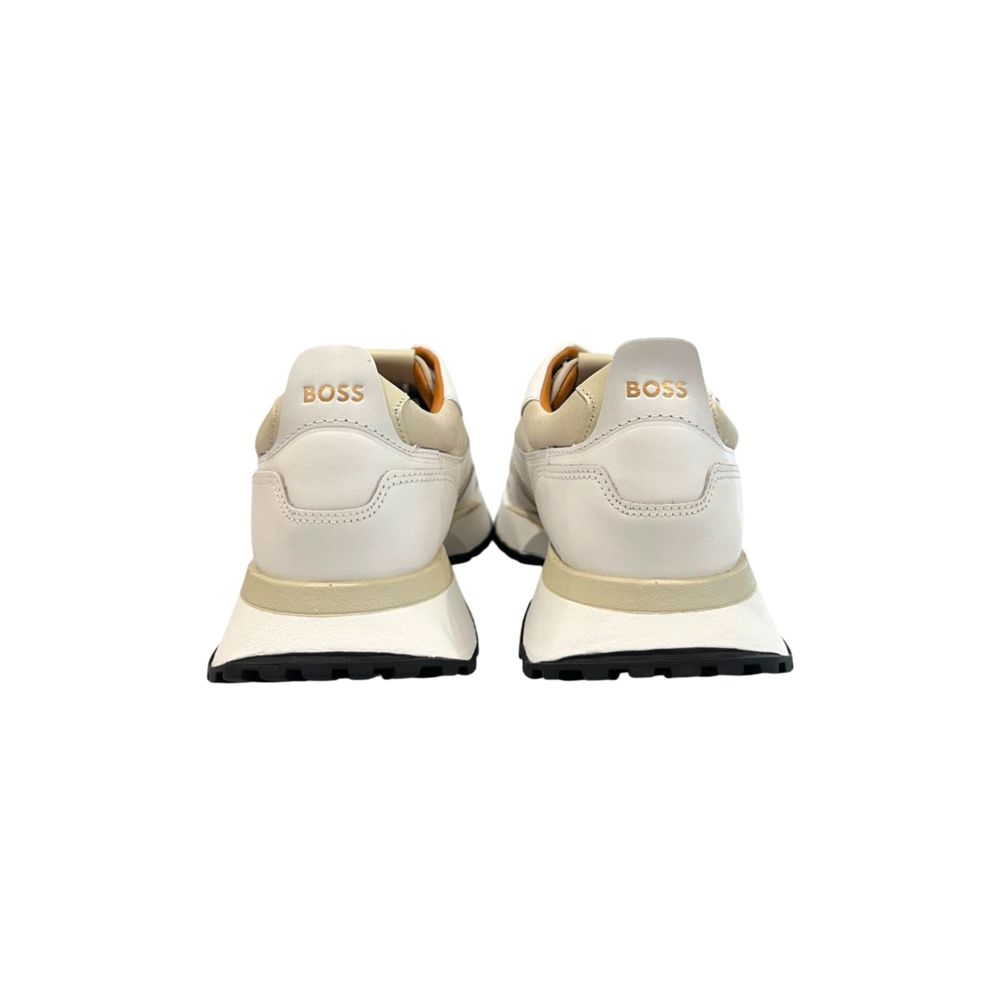 Hugo Boss Weiße Leder Herren-Sneaker