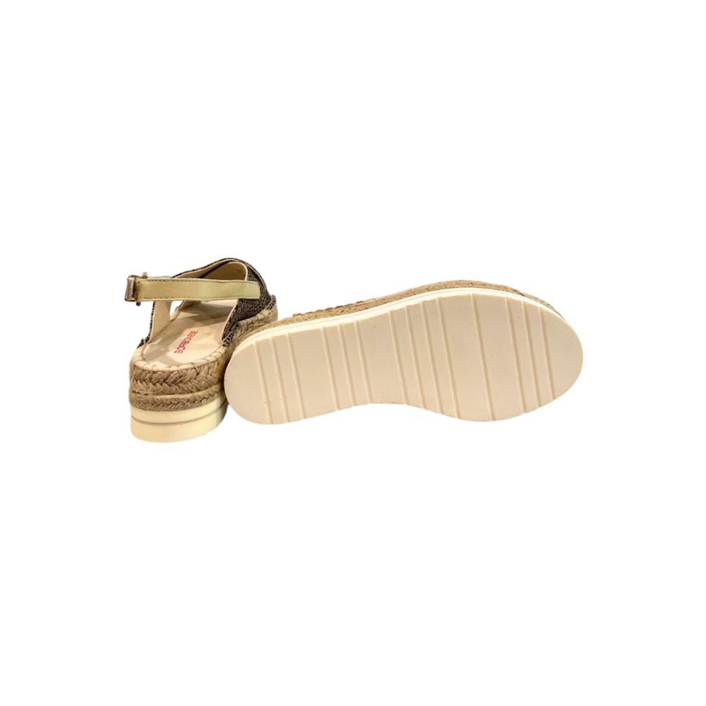 Borbonese Beige Textil Damen Sandale