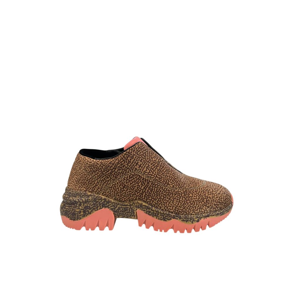 Borbonese Damen-Sneaker aus beigem Leder