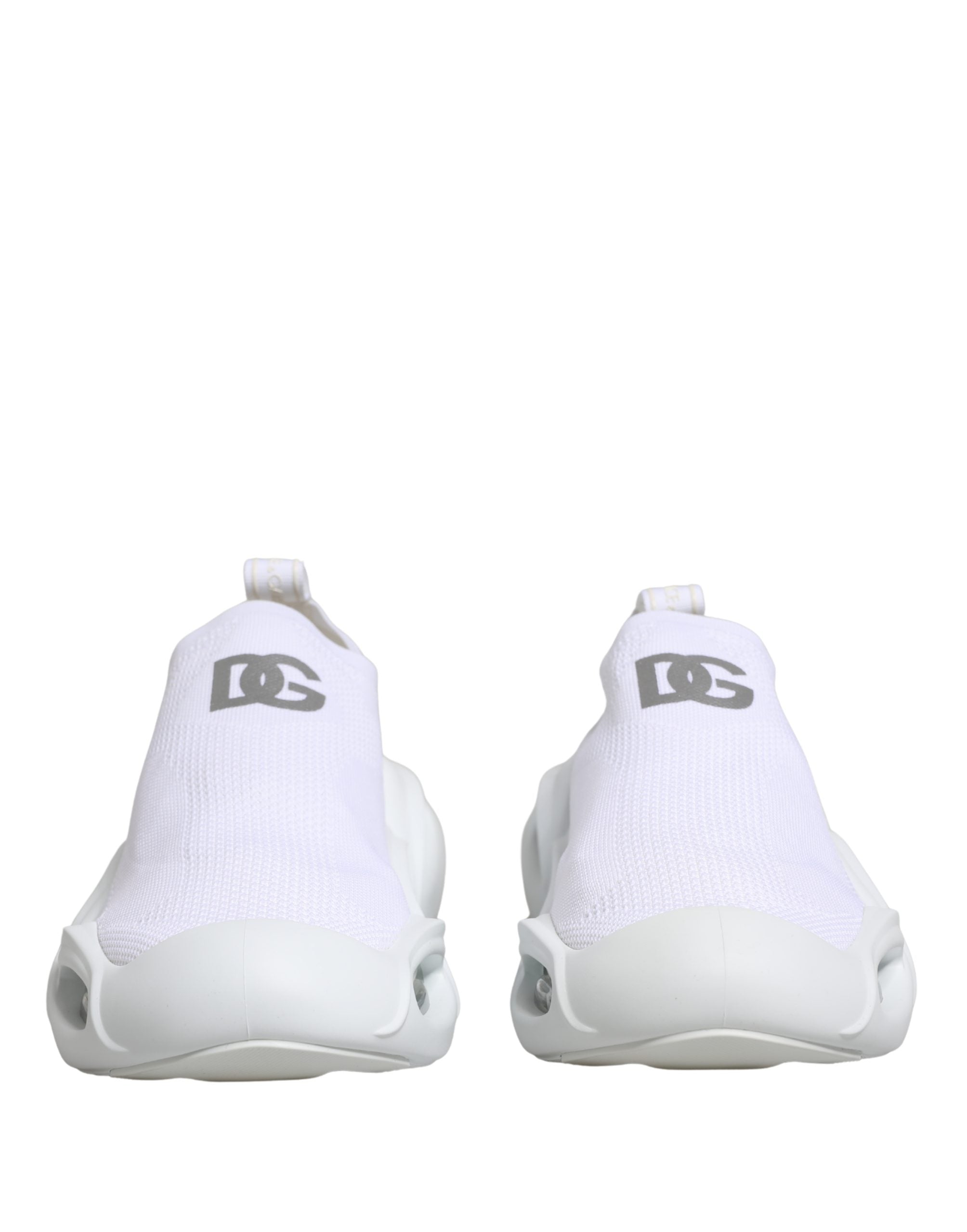 Chaussures Baskets Basses Dolce & Gabbana Blanches à Enfiler Wave