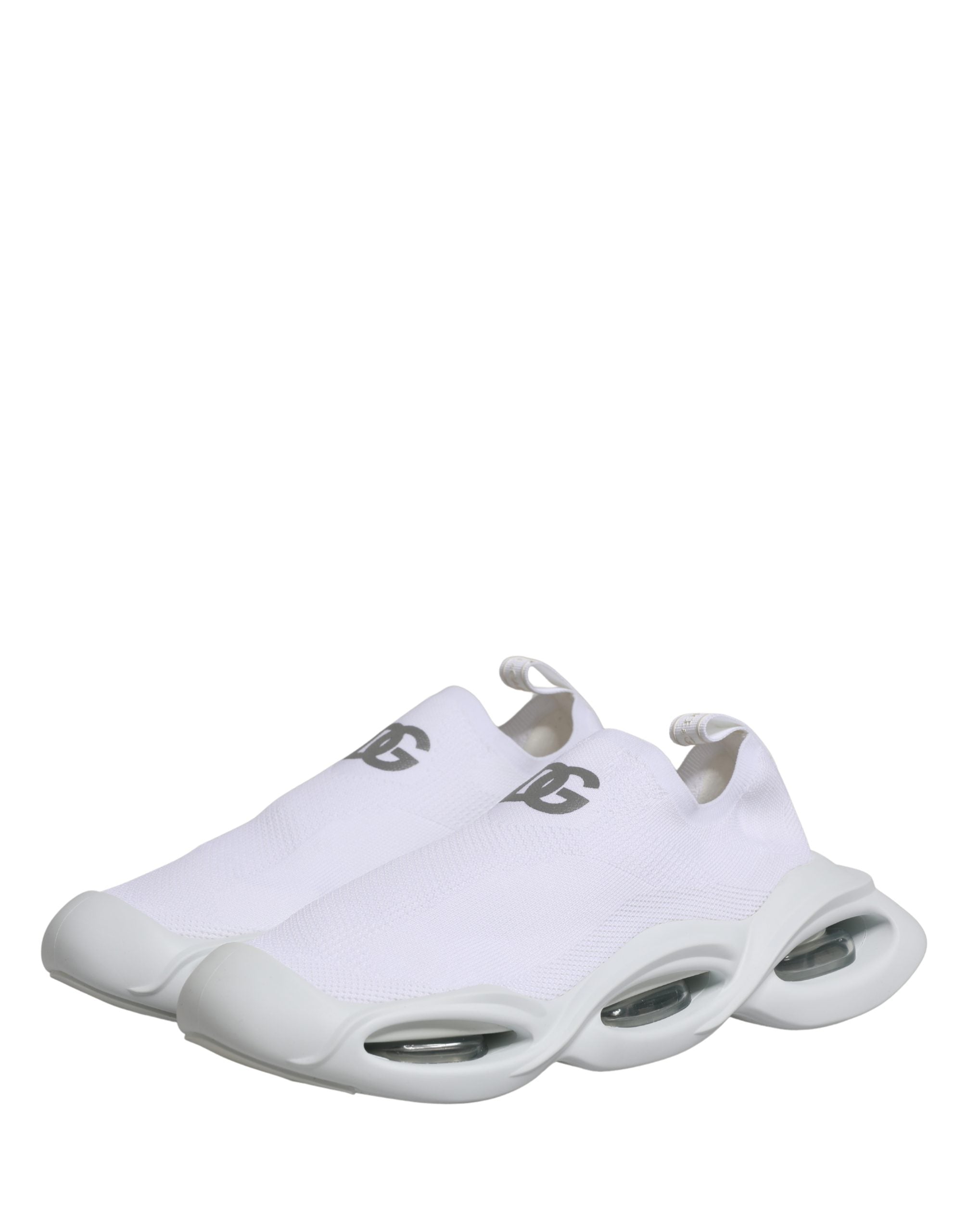 Chaussures Baskets Basses Dolce & Gabbana Blanches à Enfiler Wave