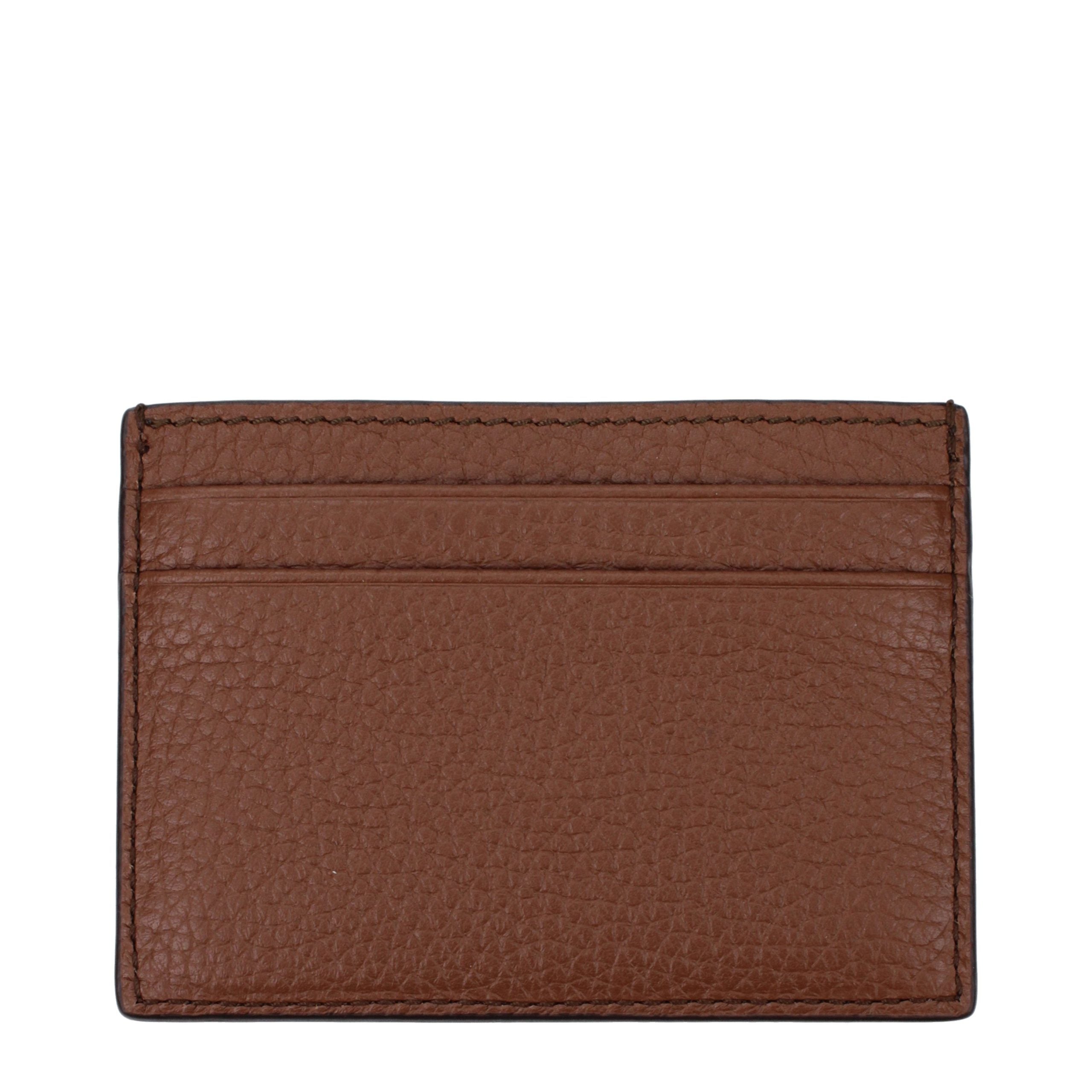 Bally Kartenetui aus braunem Leder