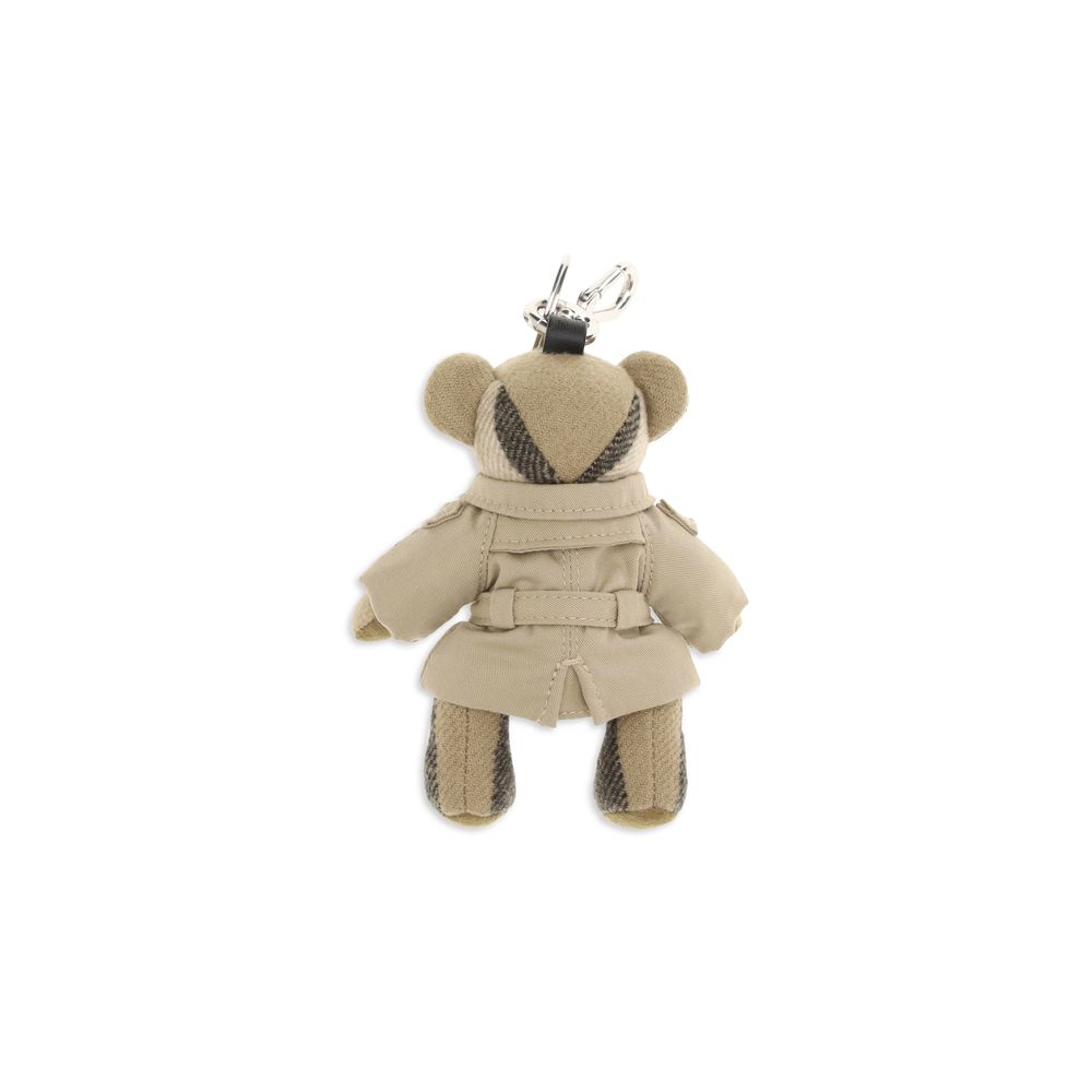 Porte-clés Burberry en cachemire beige