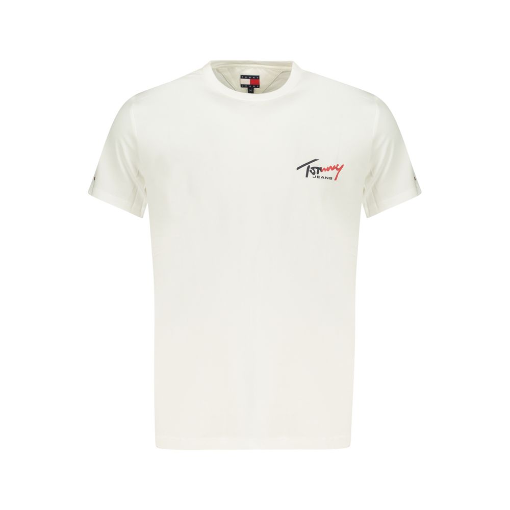 Tommy Hilfiger Herren T-Shirt aus weißer Baumwolle