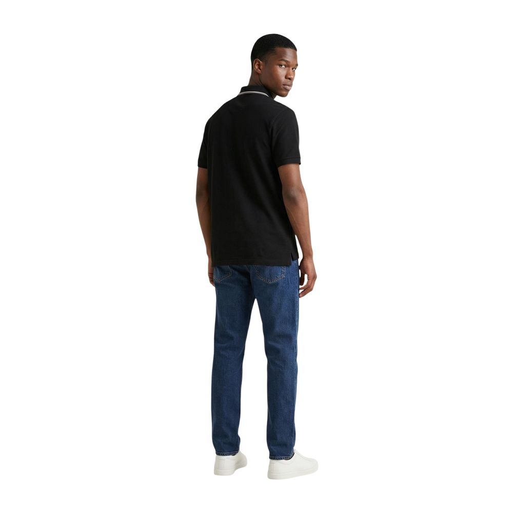 Colmar Originals Schwarzes Baumwoll-Poloshirt