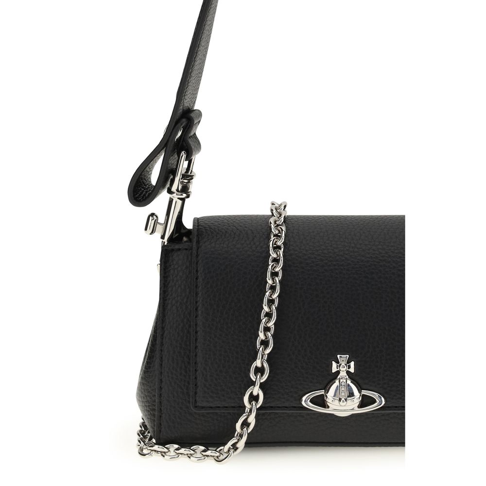 Sac à bandoulière Vivienne Westwood noir en polyuréthane
