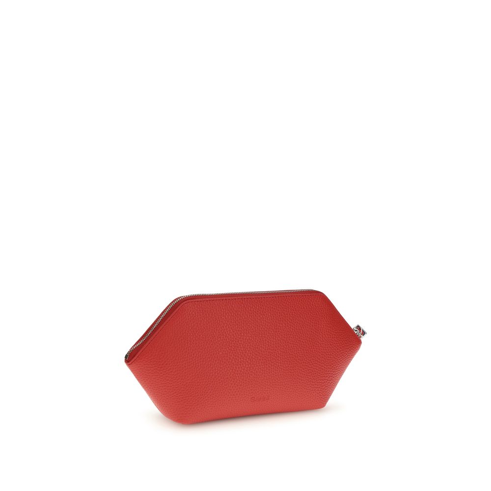 Ganni Multicolor Leather Clutch Bag