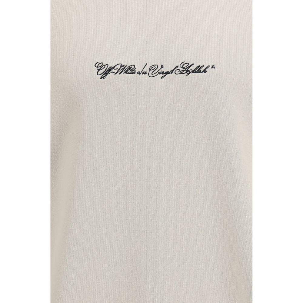 Sweat-shirt Off-White en coton beige