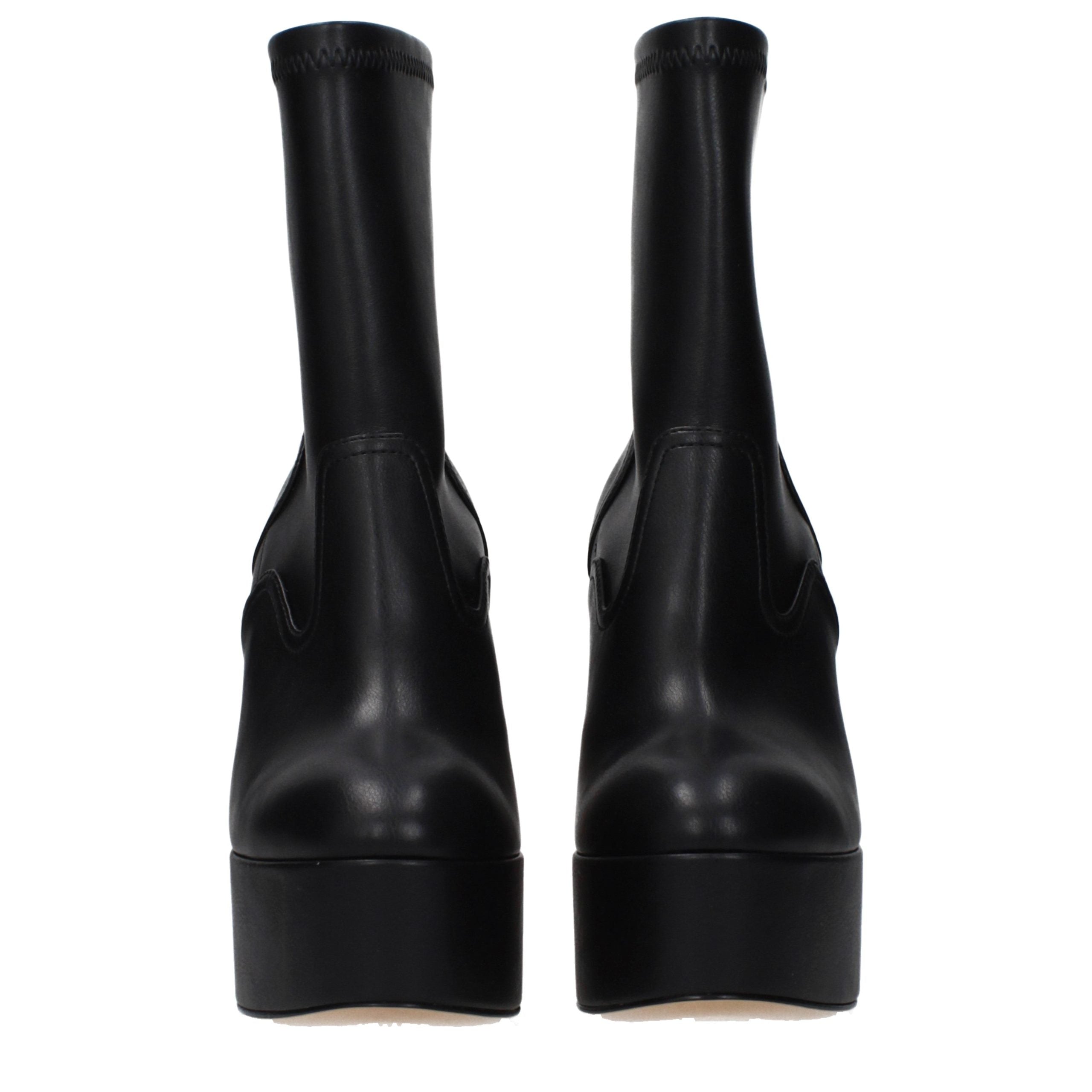 Casadei Black Leather Ankle Boots