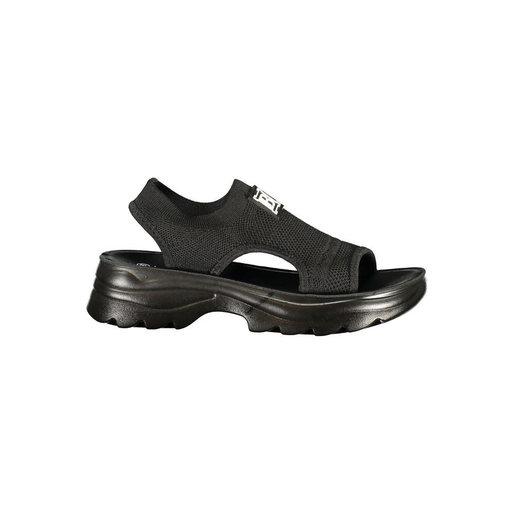 Laura Biagiotti Schwarz Polyester Damen Sandale