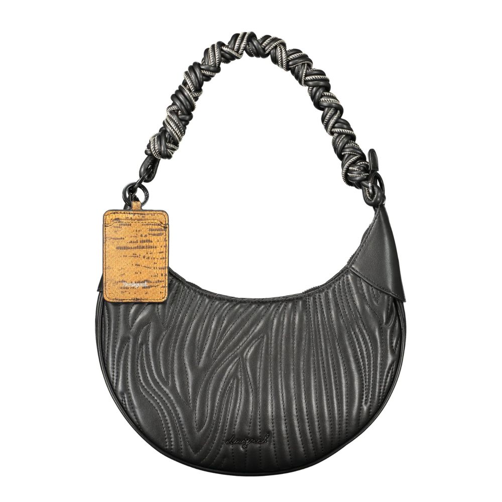 Desigual Nero Polyurethan Damen Tasche