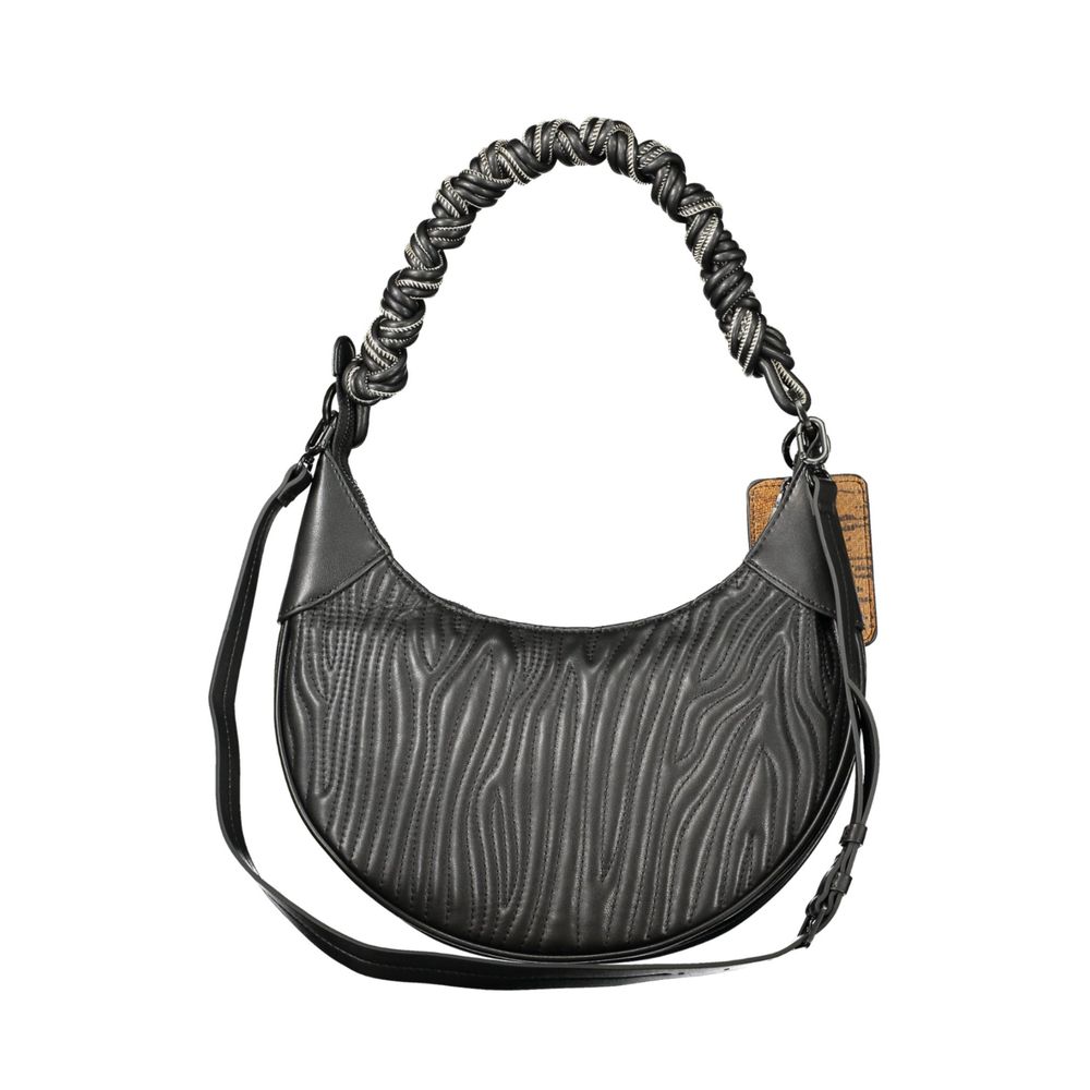 Desigual Nero Polyurethan Damen Tasche