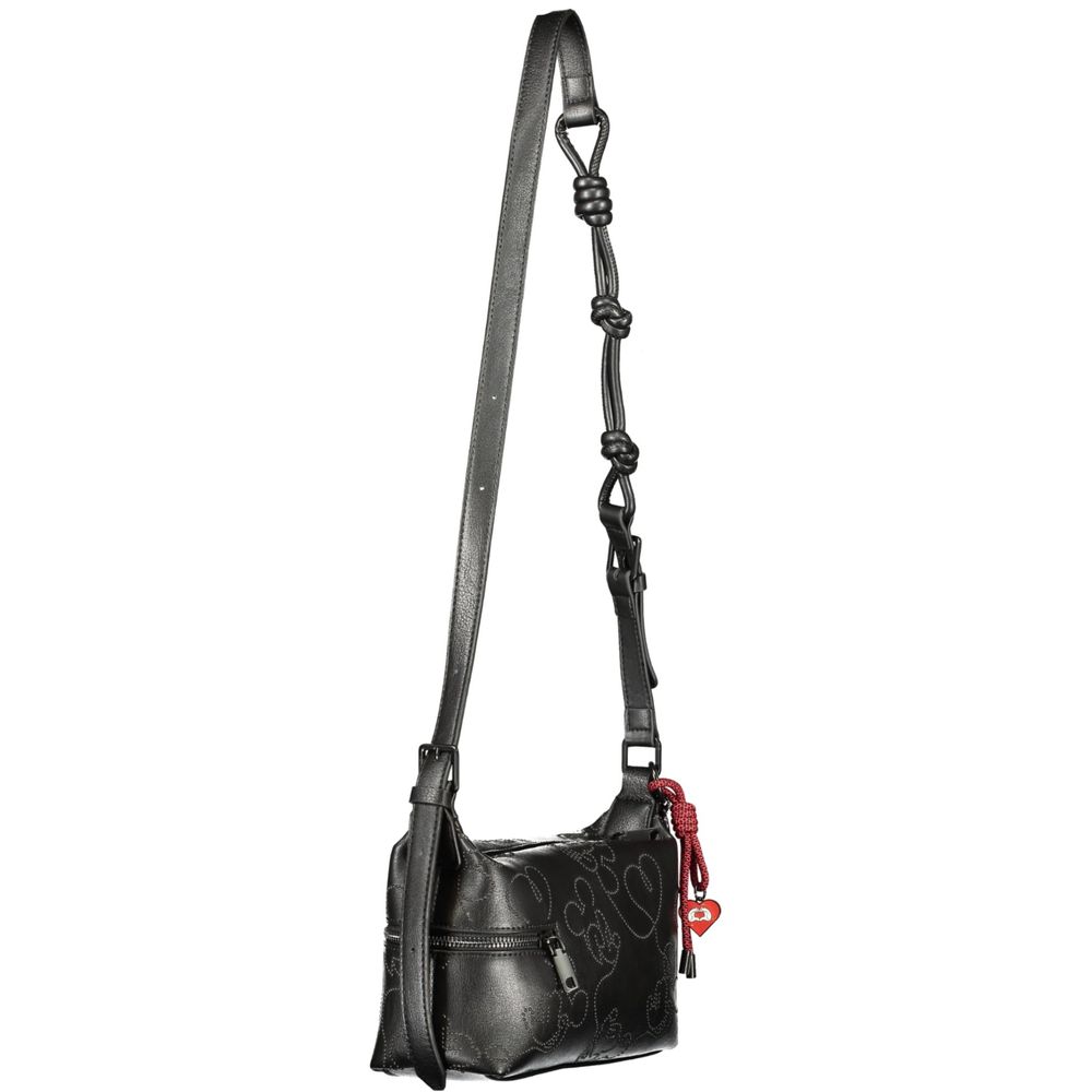 Desigual Schwarze Damenhandtasche aus Polyurethan