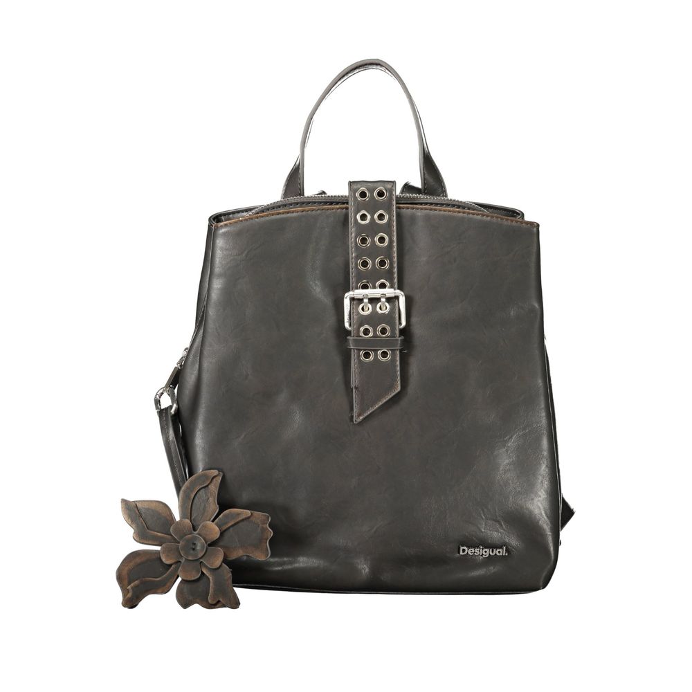 Desigual Black Women Backpack