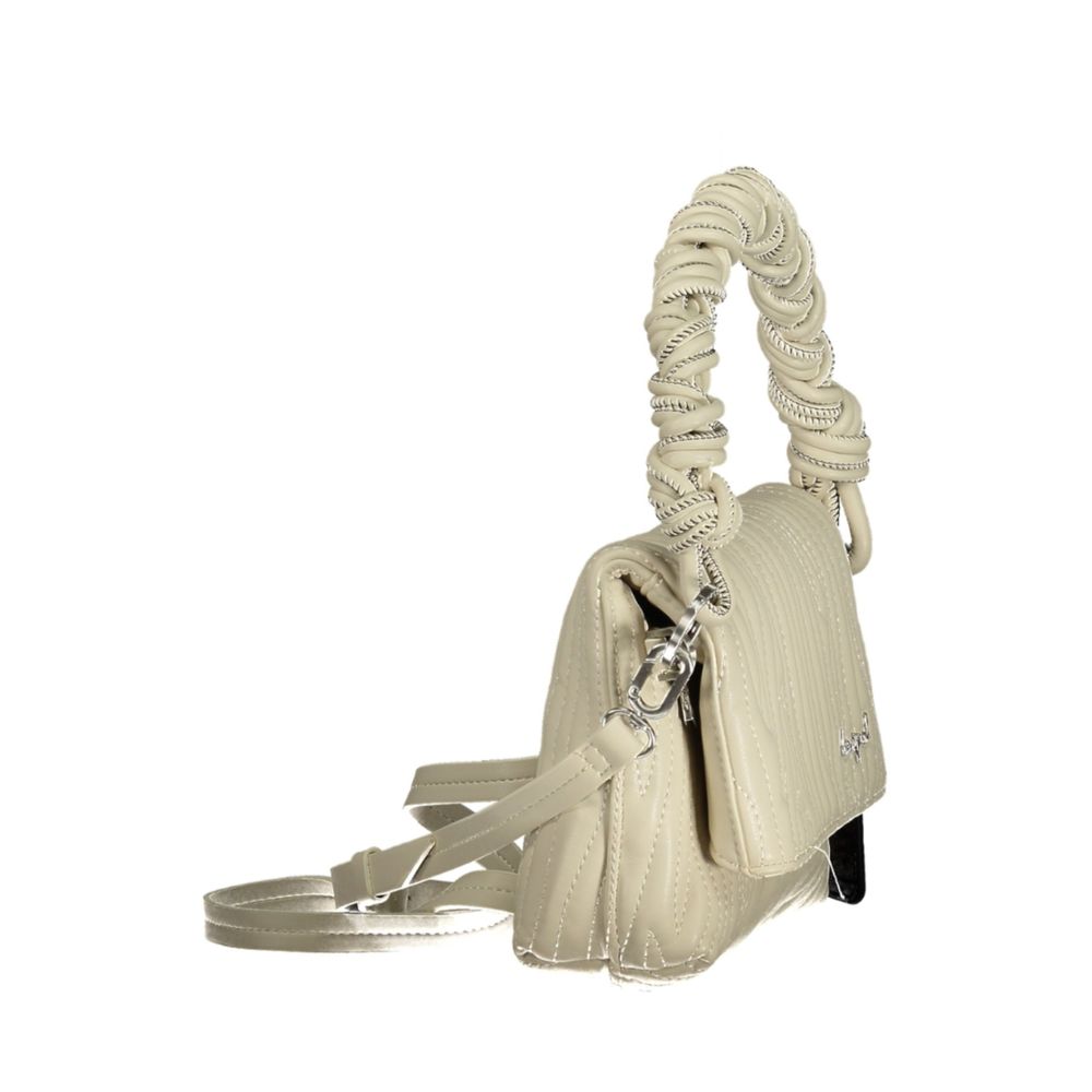 Desigual Ecru Damenhandtasche aus Polyurethan