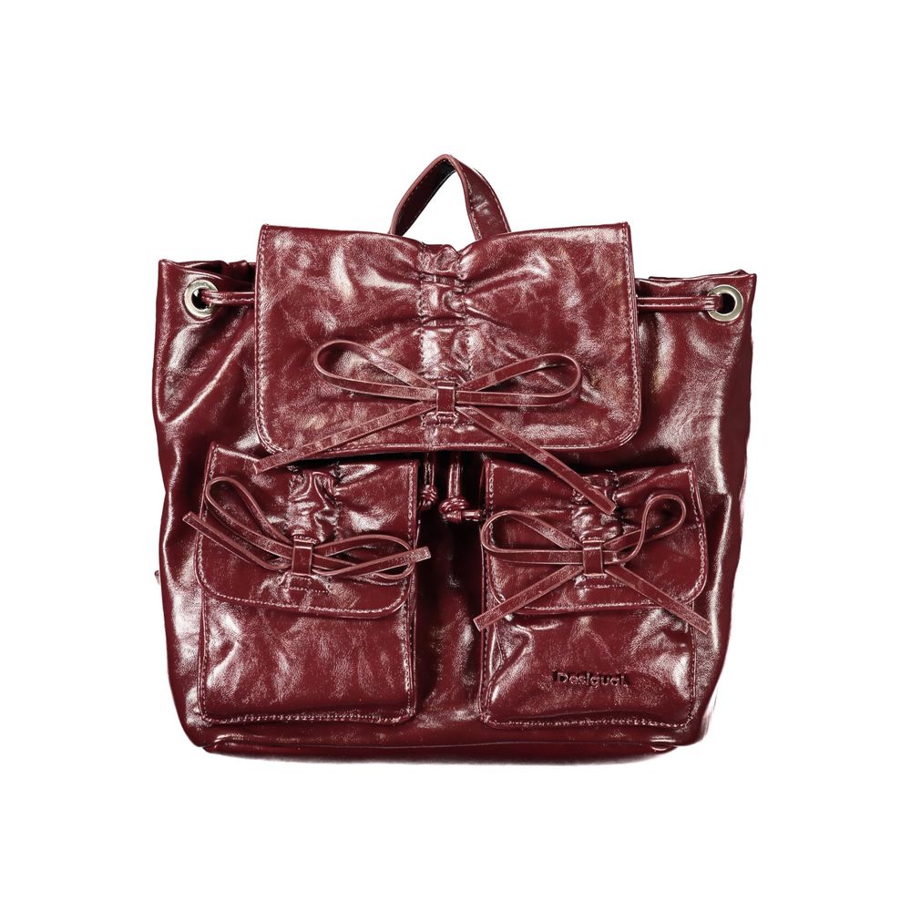 Desigual Burgundy Women Backpack