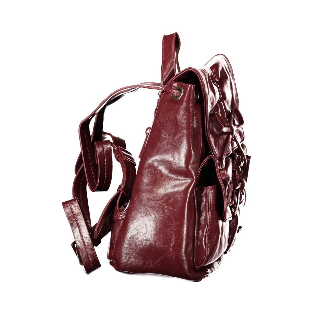 Desigual Burgundy Women Backpack