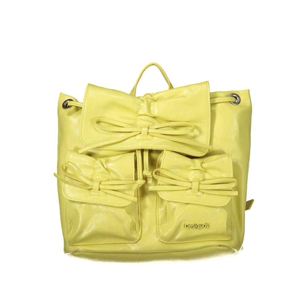 Desigual Giallo Polyurethan Damen Rucksack