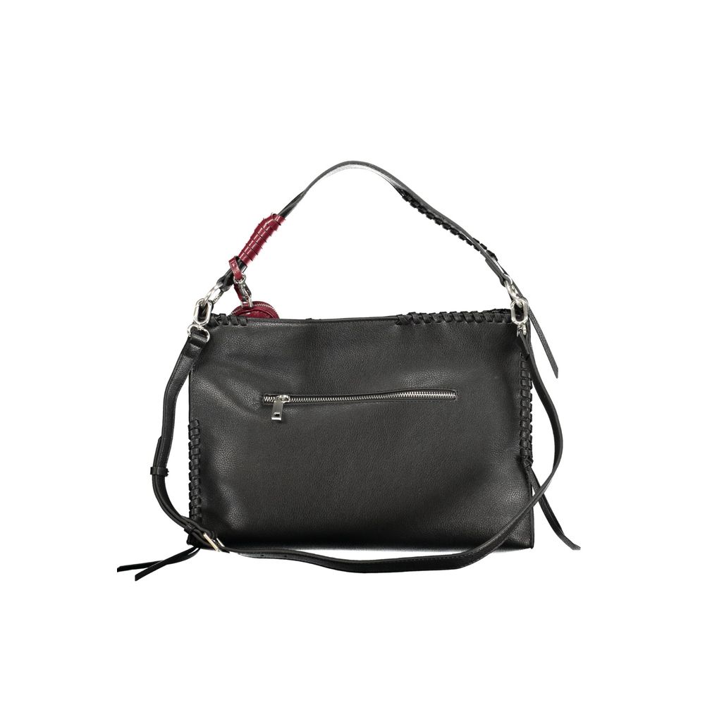 Desigual Nero Polyurethan Damenhandtasche