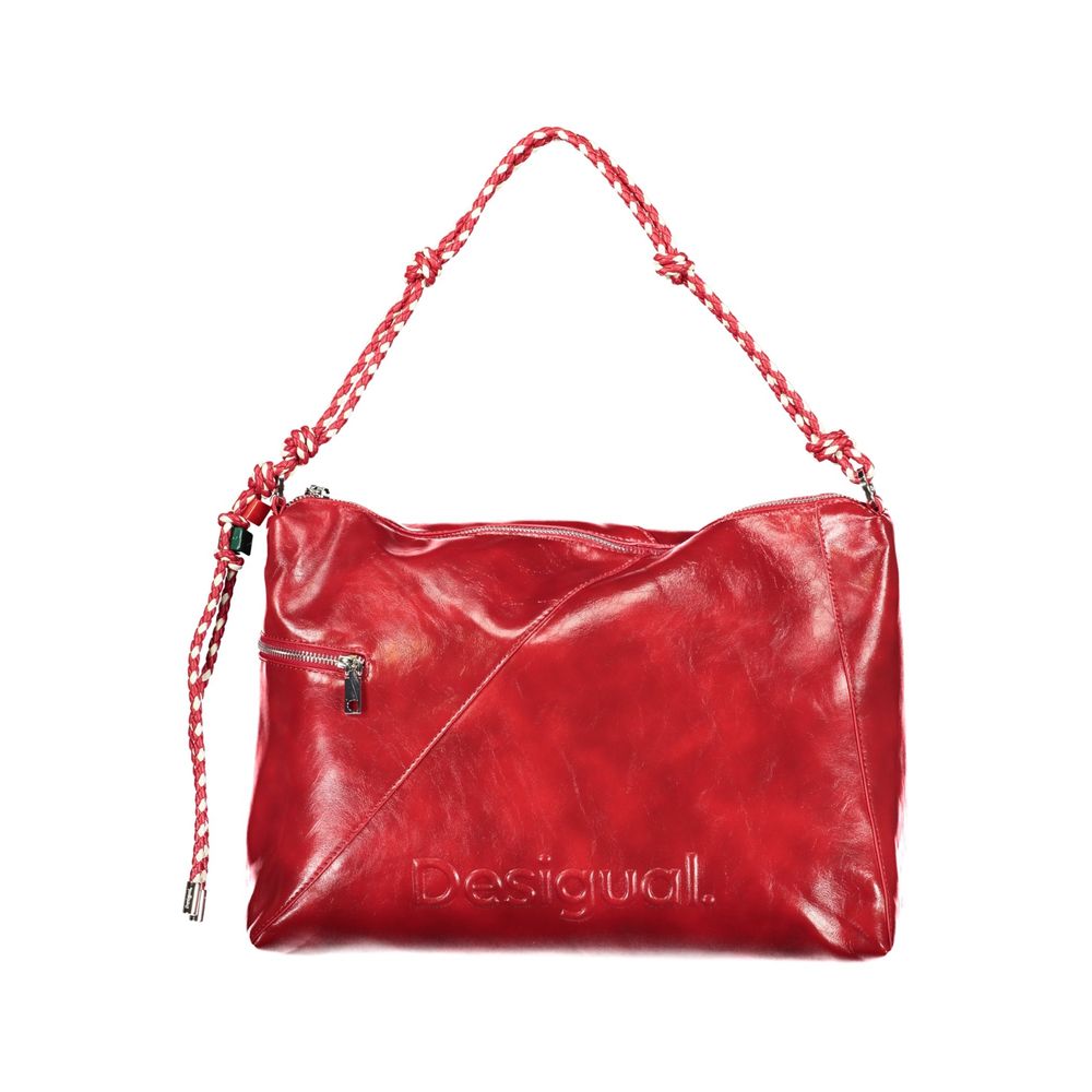 Desigual Rote Damenhandtasche aus Polyurethan