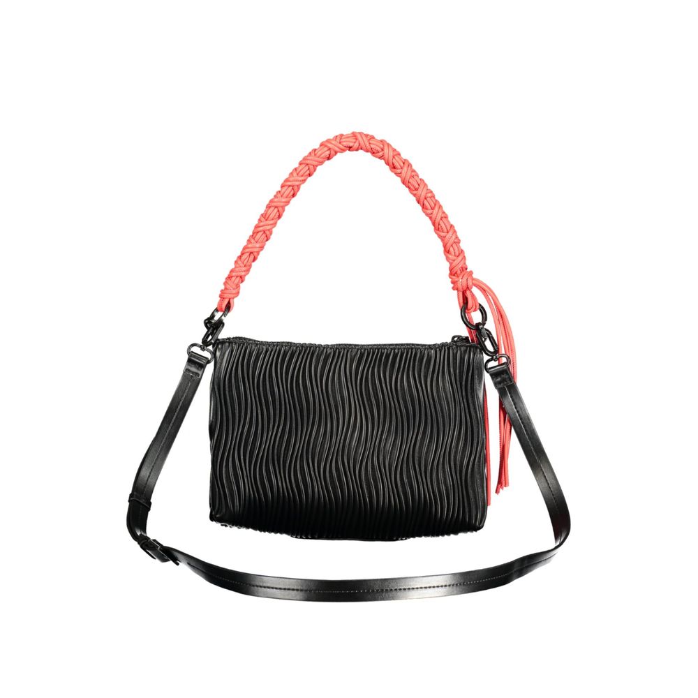 Desigual Nero Polyurethan Damenhandtasche