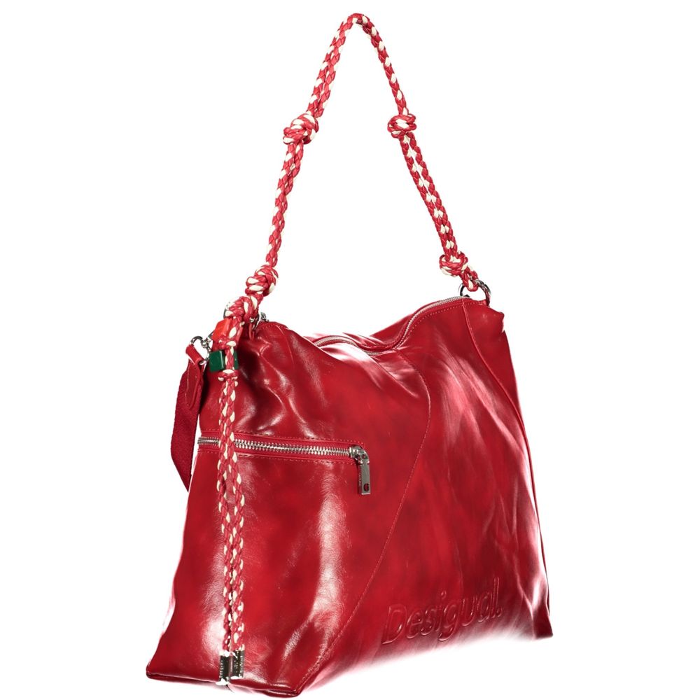 Desigual Rote Damenhandtasche aus Polyurethan