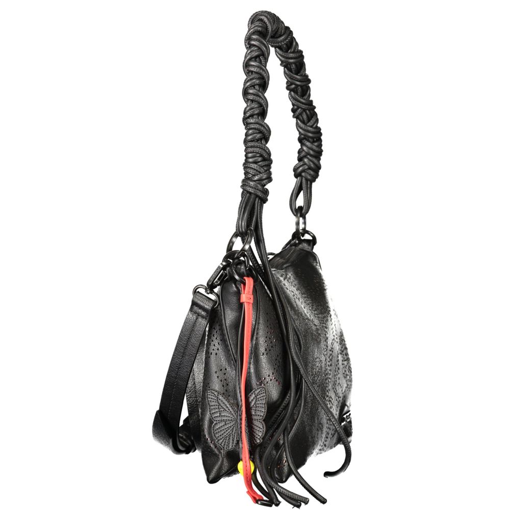 Desigual Schwarze Damenhandtasche aus Polyurethan