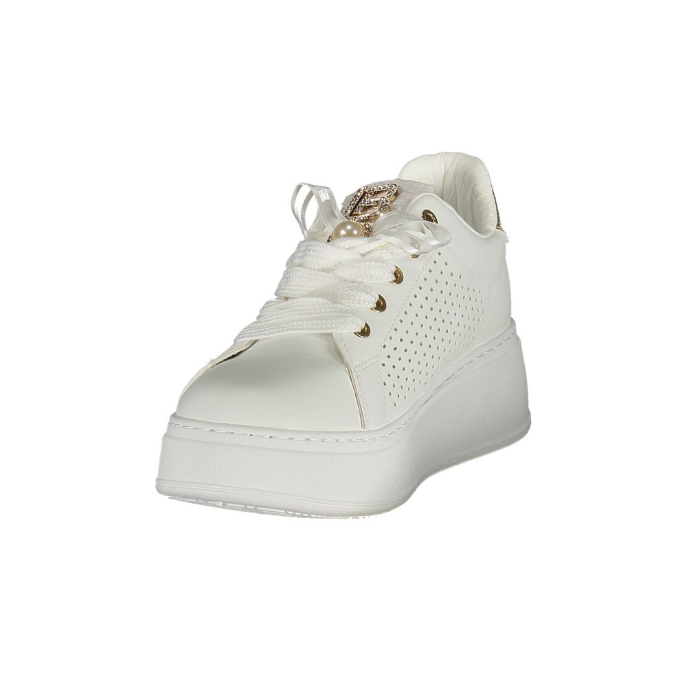 Laura Biagiotti Bianco Polyurethan Damen-Sneaker