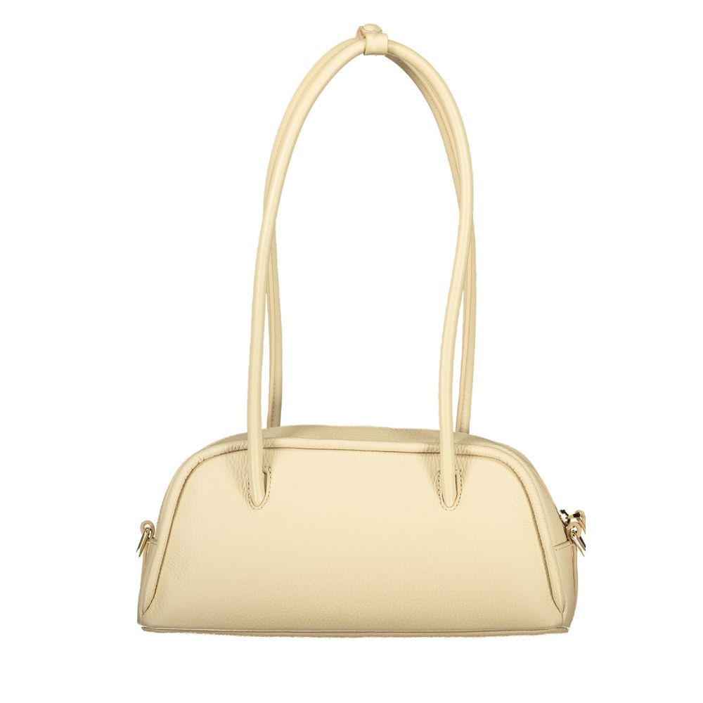 Sac à main femme en cuir beige Coccinelle