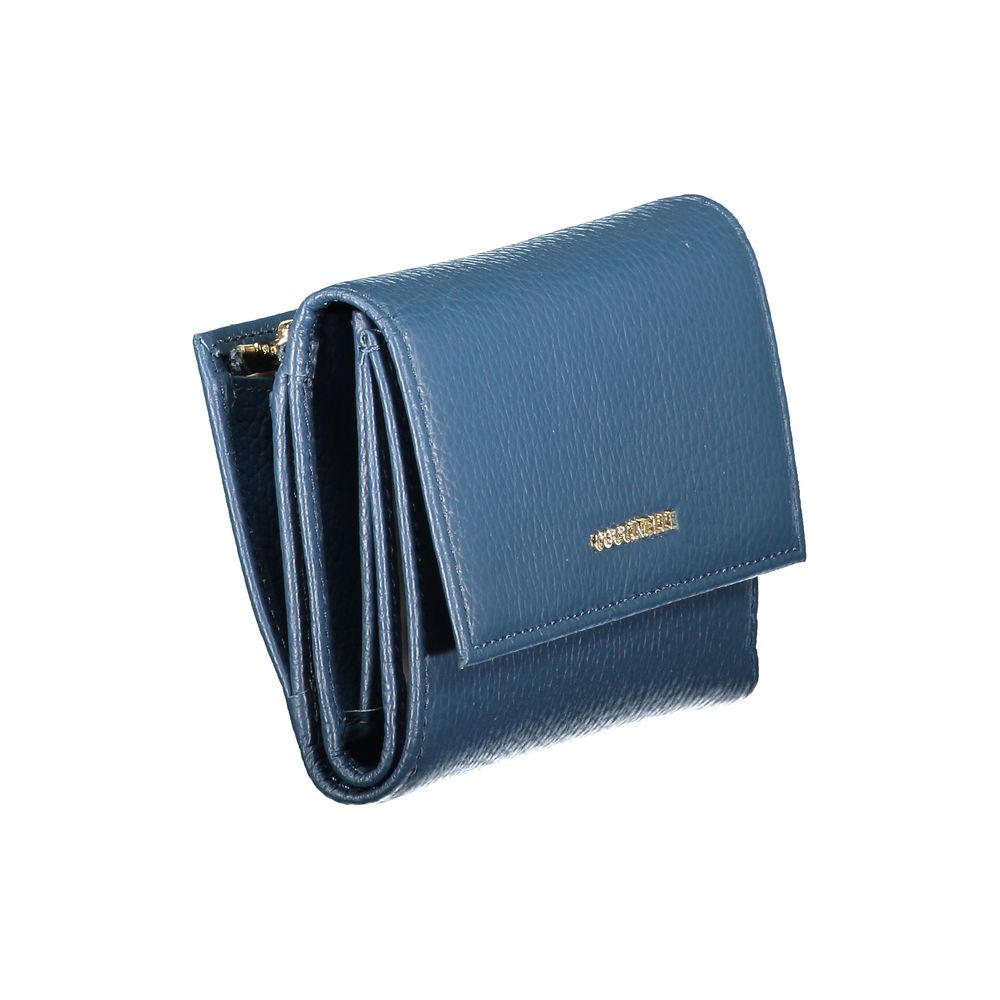 Coccinelle Damen Portemonnaie aus blauem Leder