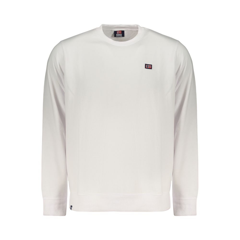 Norway 1963 Bianco Baumwolle Herren Sweatshirt