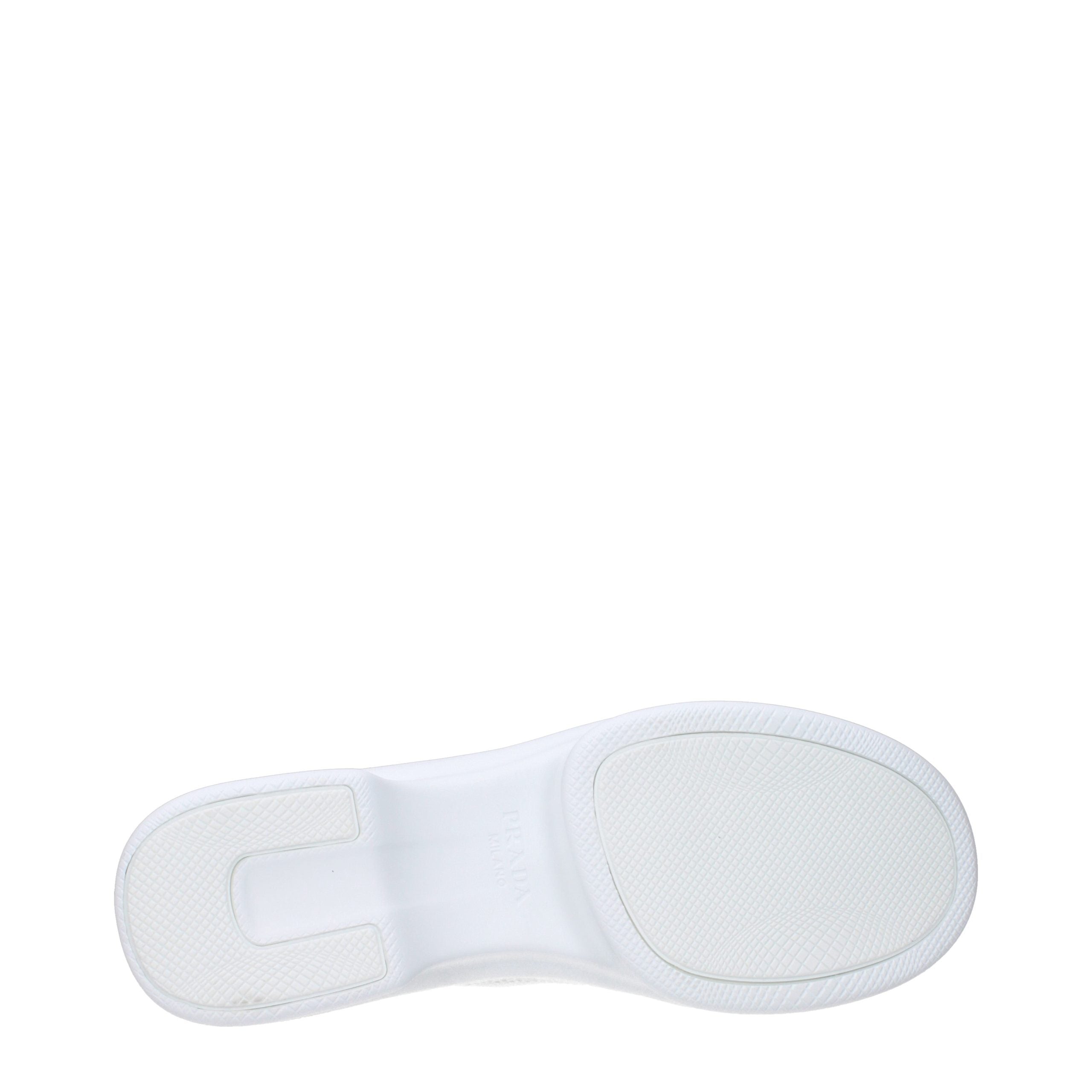 Baskets basses Prada en toile blanche
