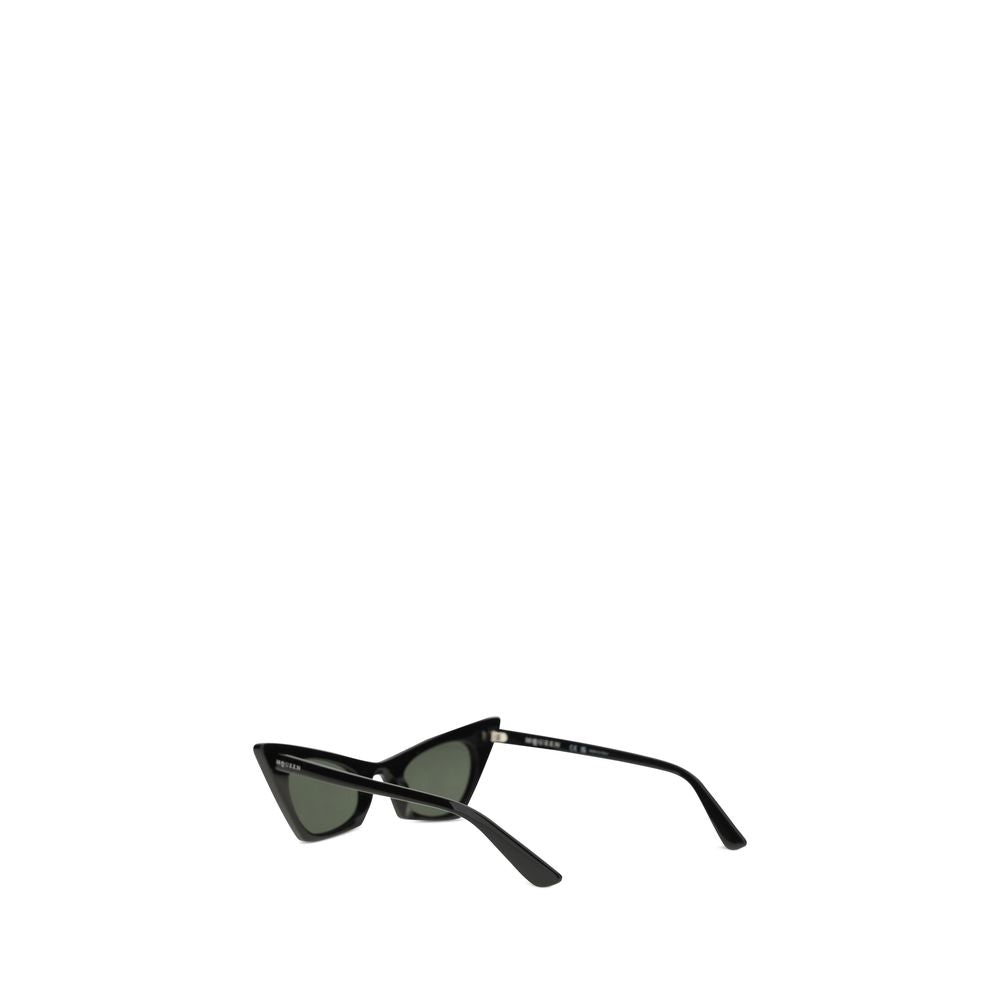 Alexander McQueen Schwarze Kunststoff-Sonnenbrille