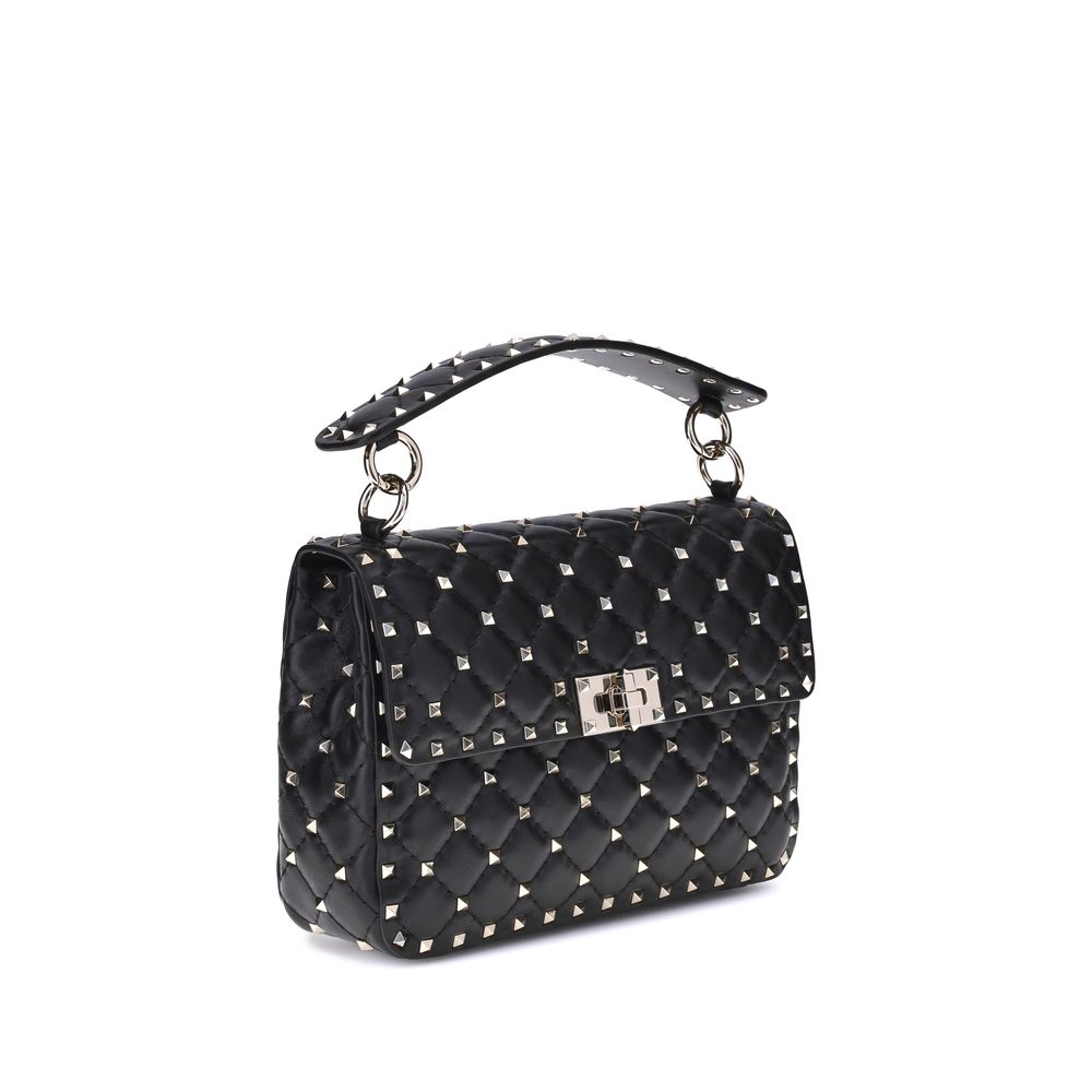 Valentino Garavani Schwarze Lammfell-Schultertasche (Ovis Aries Aries)