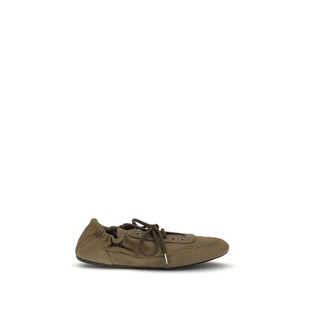 Prada zweifarbige Sneakers aus Baumwolle