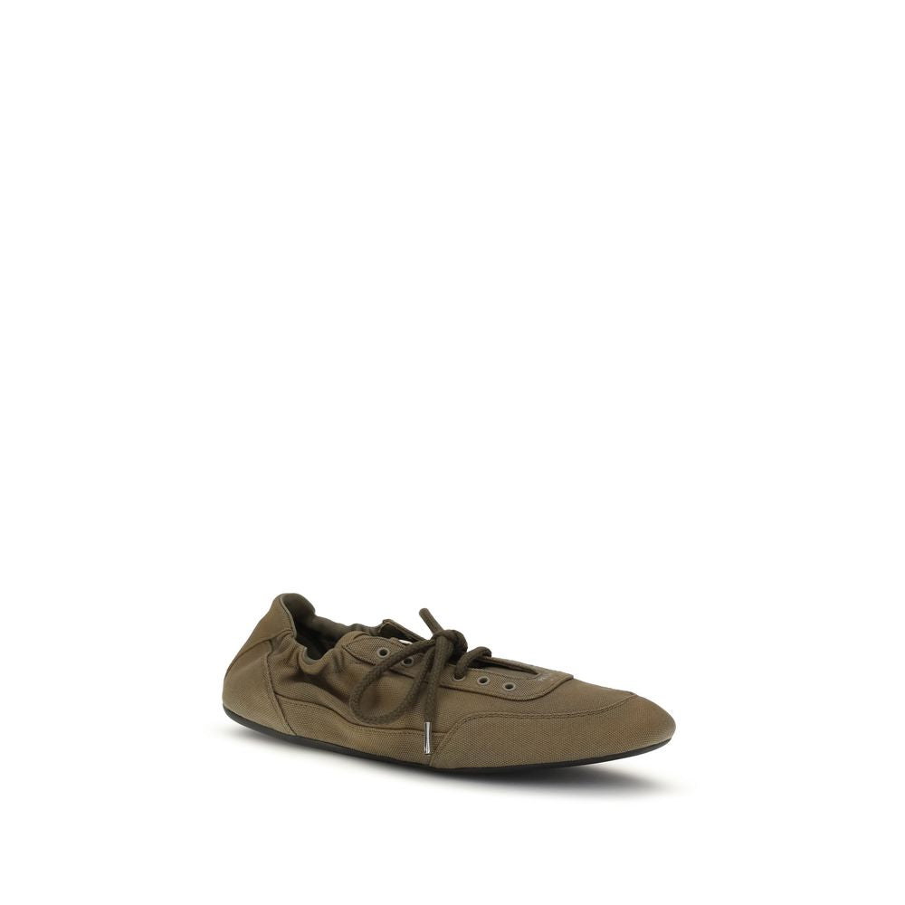 Prada zweifarbige Sneakers aus Baumwolle