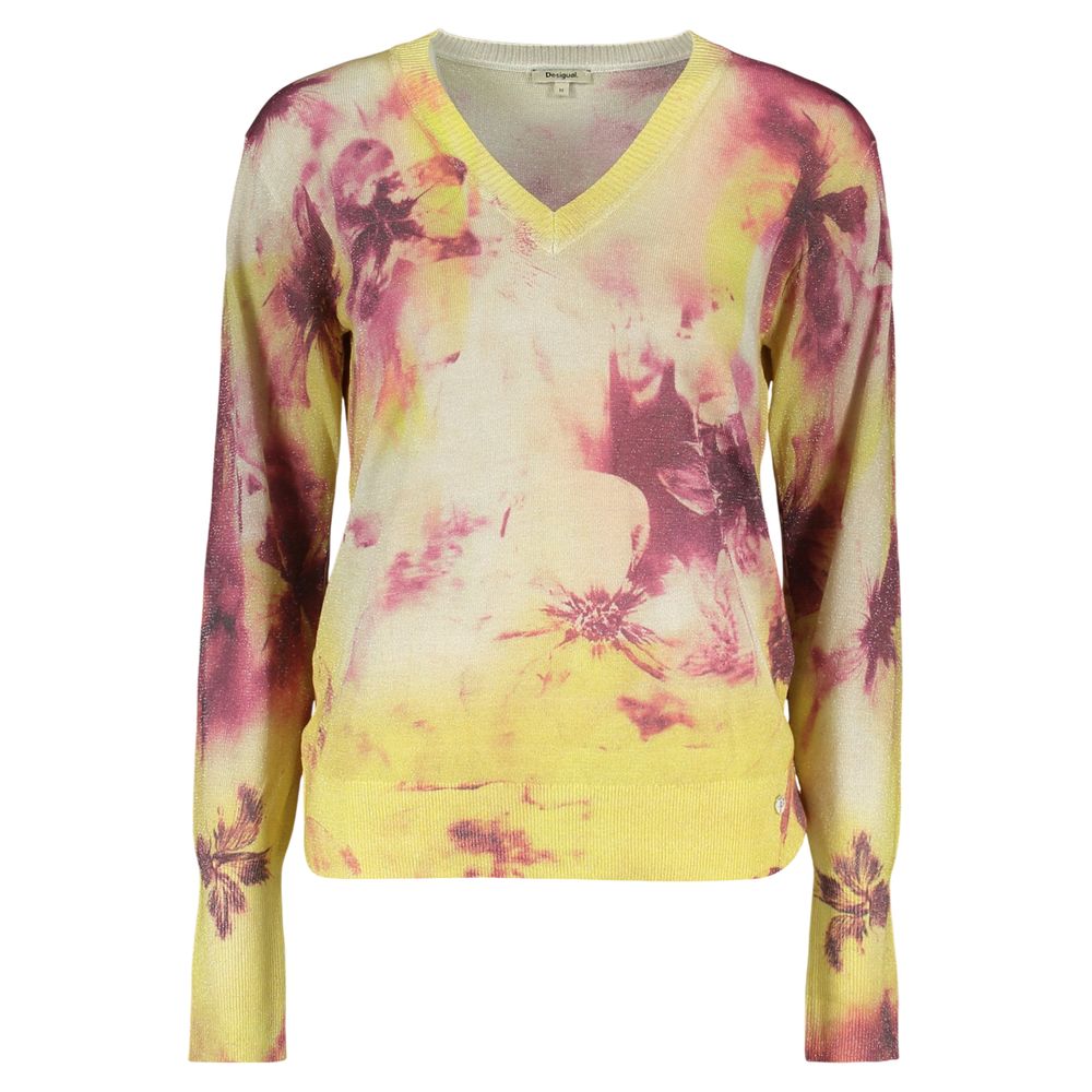 Desigual Giallo Viskose Damenpullover
