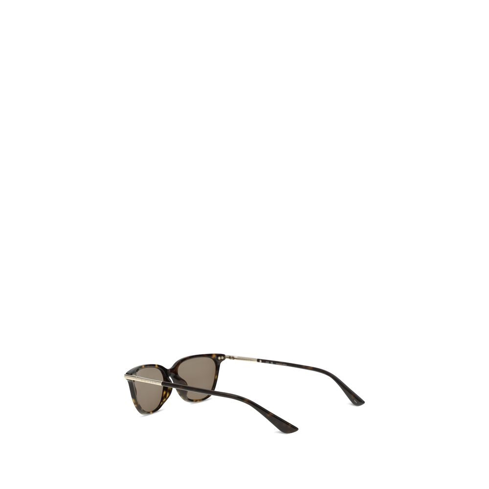 Lunettes de soleil Alexander McQueen en acétate marron