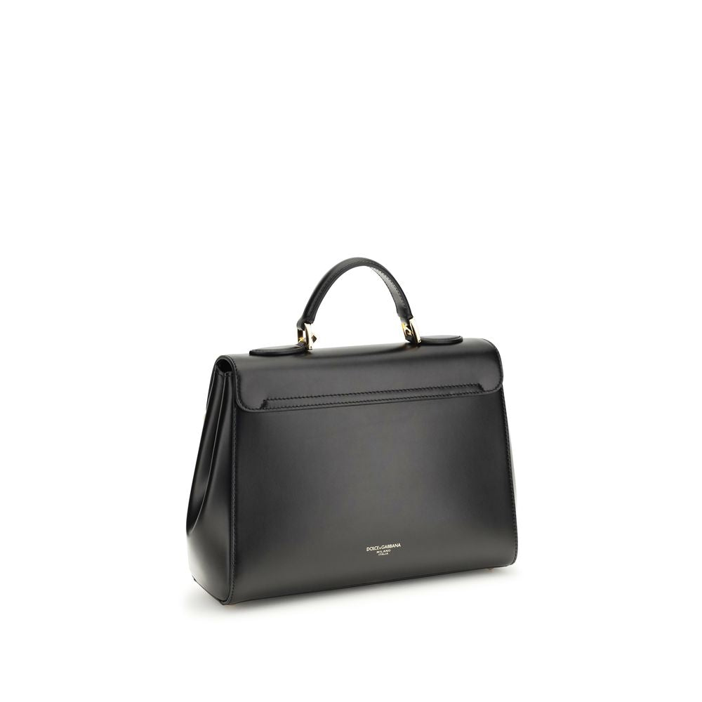 Sac à bandoulière Dolce & Gabbana en cuir de veau noir Bos Taurus