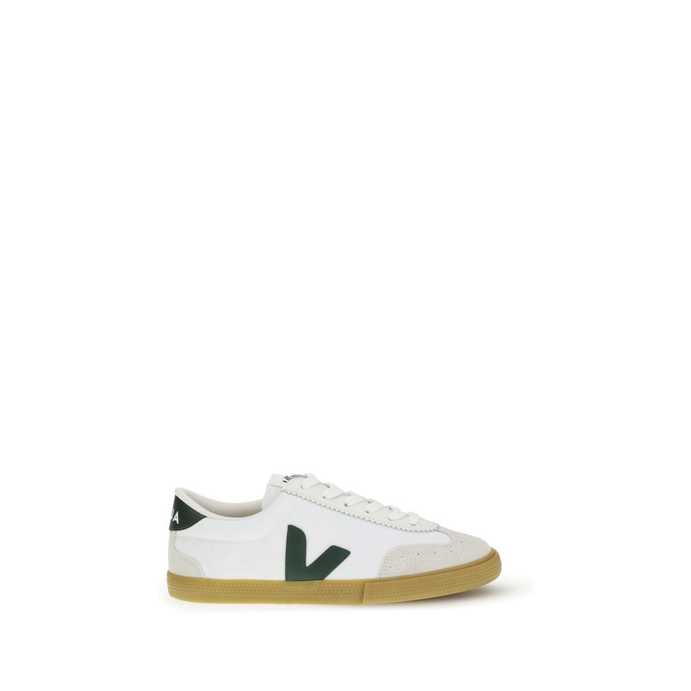 Veja White Calf Leather Bos Taurus Low Top Sneakers