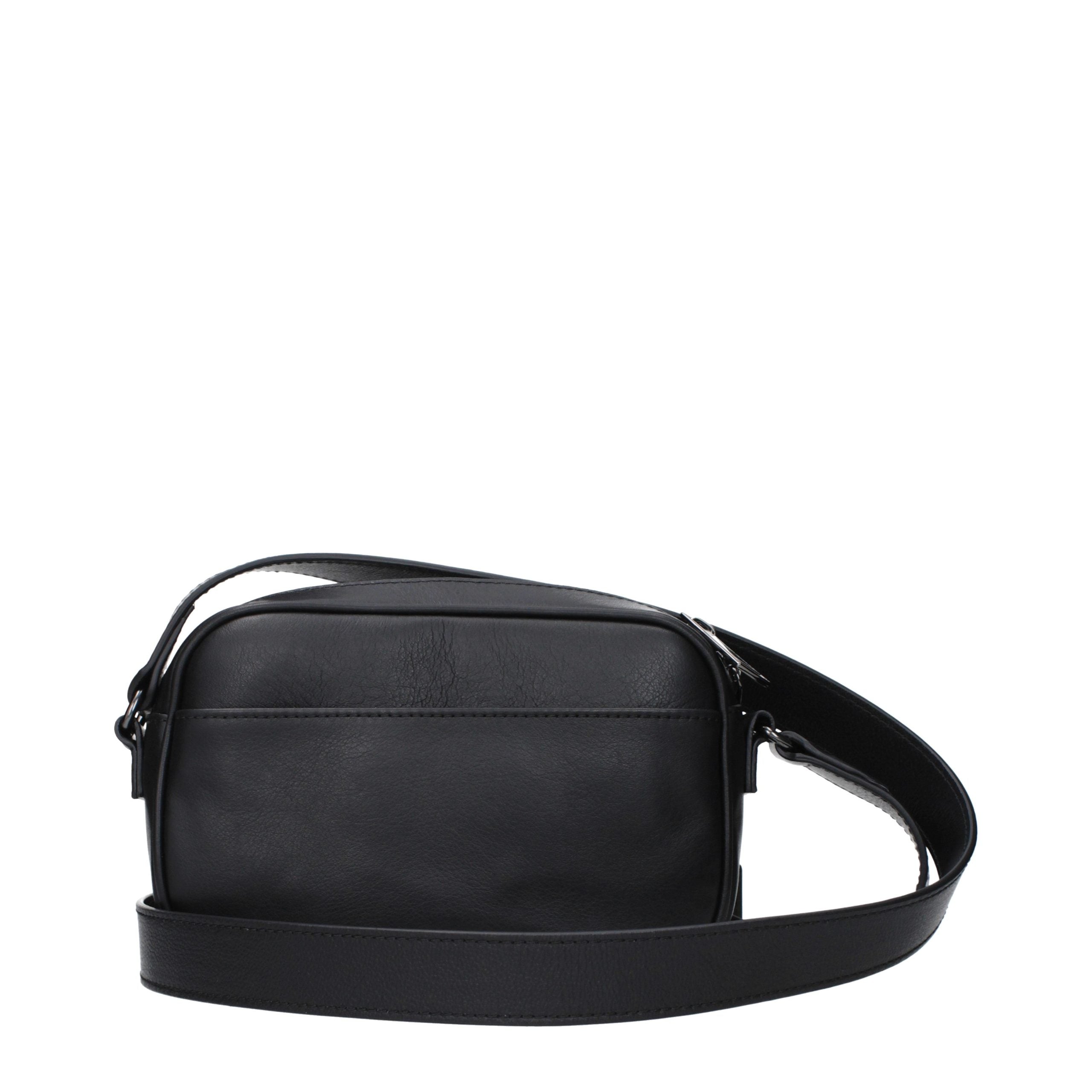 Sac bandoulière Roberto Cavalli en cuir noir
