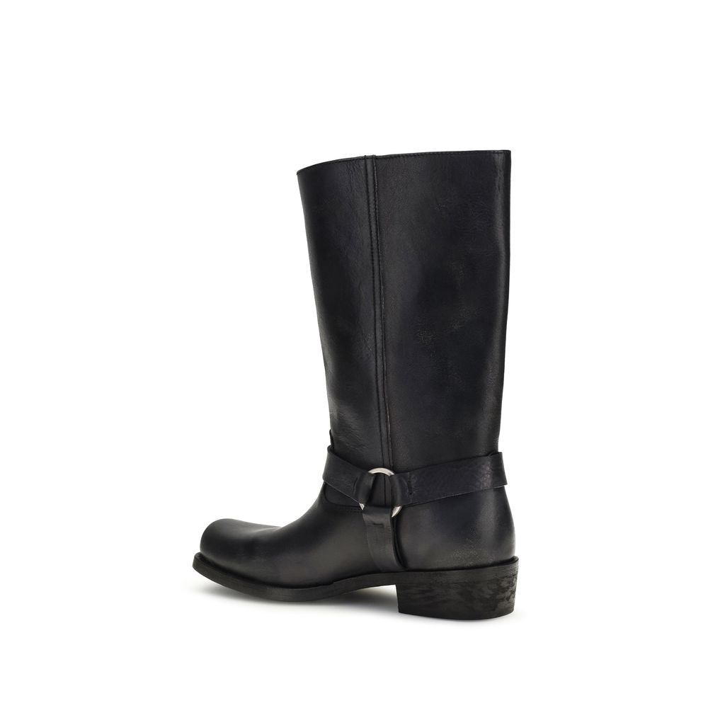 Bottes Golden Goose en cuir de veau noir Bos Taurus