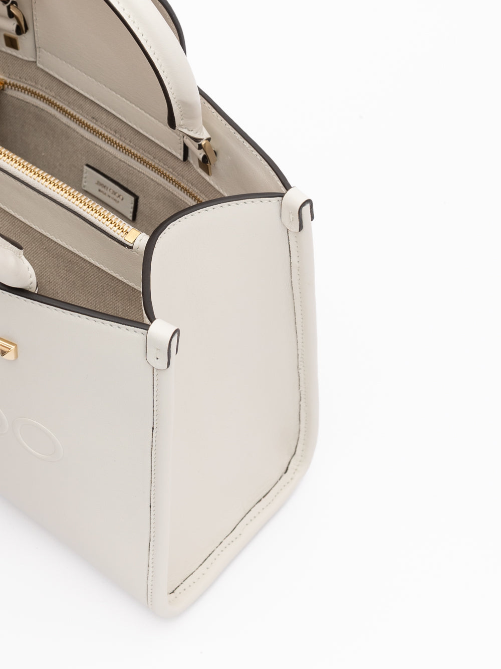 Jimmy Choo White Avenue S Tote Ledertasche