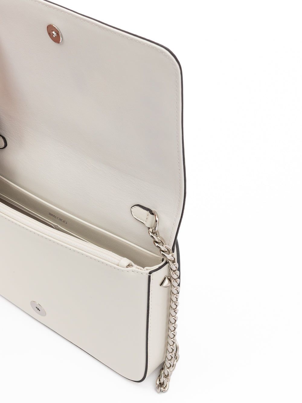 Jimmy Choo Umhängetasche aus weißem Leder
