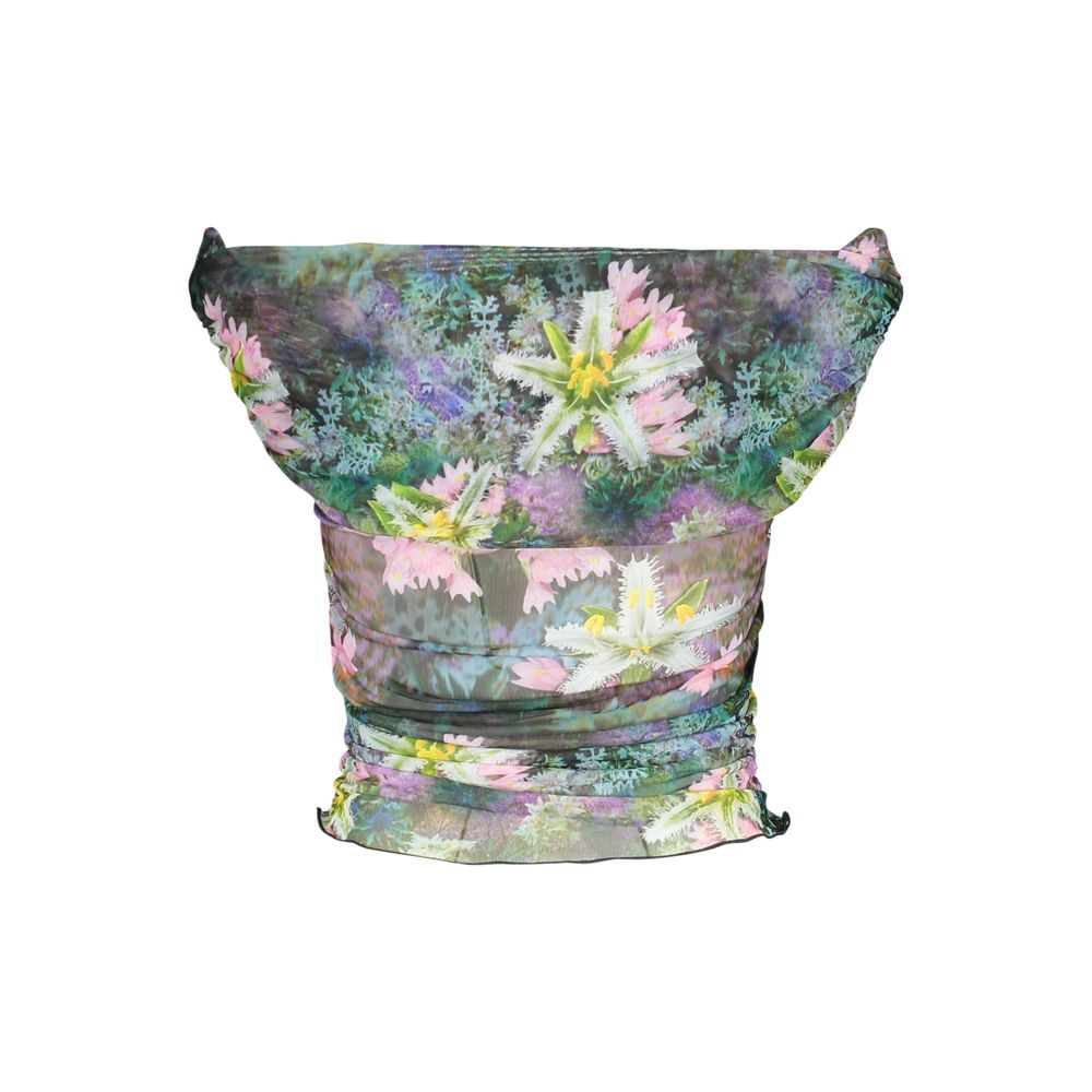 Desigual Grünes Baumwoll-Damen-T-Shirt