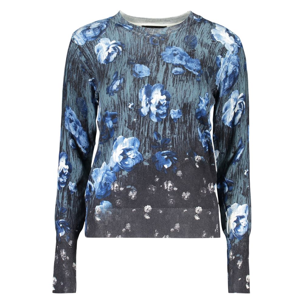 Desigual Blauer Viscosa Damen Pullover