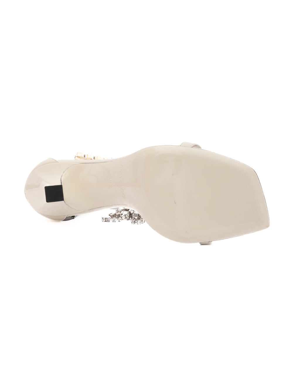 Sandales Verity 100 Jimmy Choo en cuir verni blanc