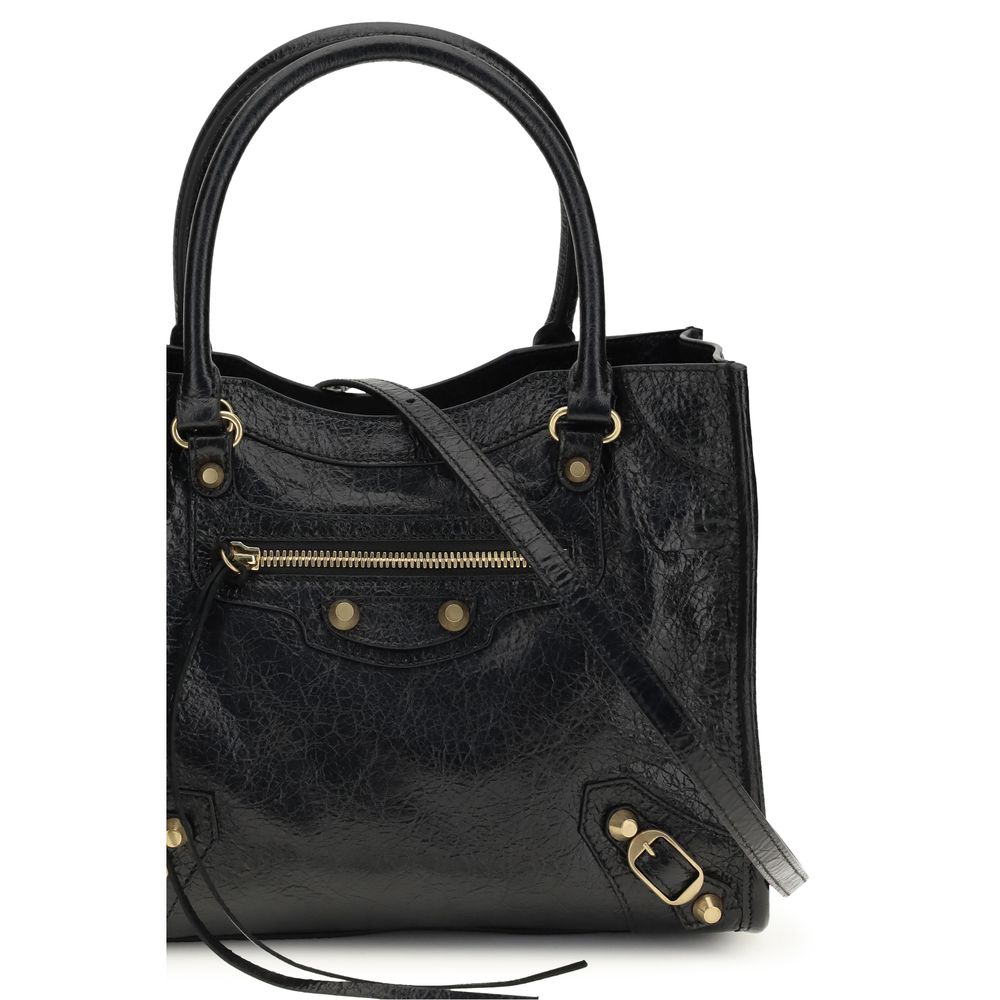 Balenciaga Schwarze Lammleder Ovis Aries Aries Umhängetasche