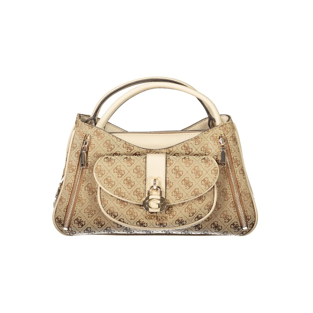 Guess Jeans Beige Poliuretano Women Handbag