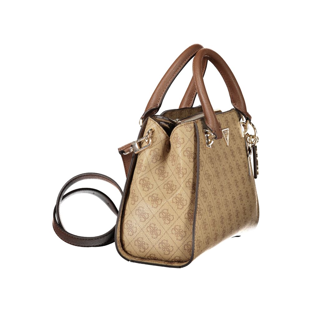Guess Jeans Beige Polyurethan Damenhandtasche